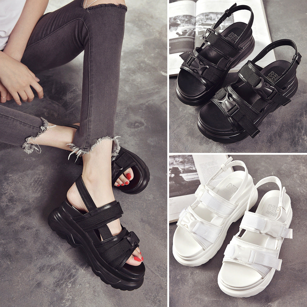Women's Elegant Sandal - Thick-Soled Muffin