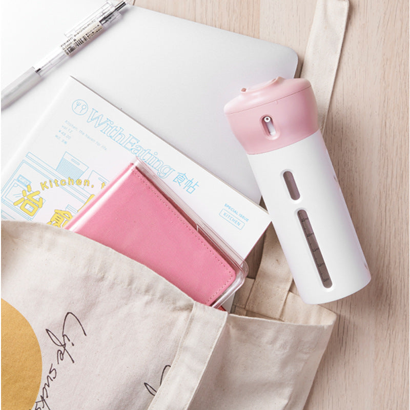 Vibrating Rotary Press Travel 4 in 1 Lotion Dispensing Bottle