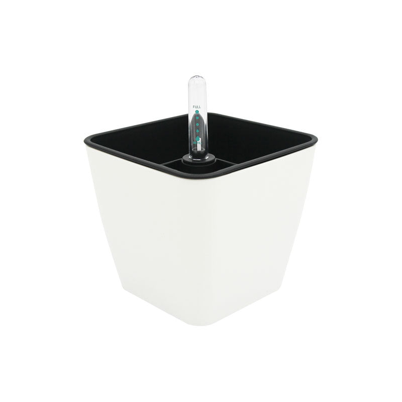 Automatic water-absorbing porcelain-like small flower pot