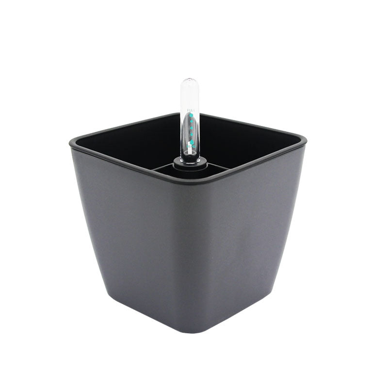 Automatic water-absorbing porcelain-like small flower pot