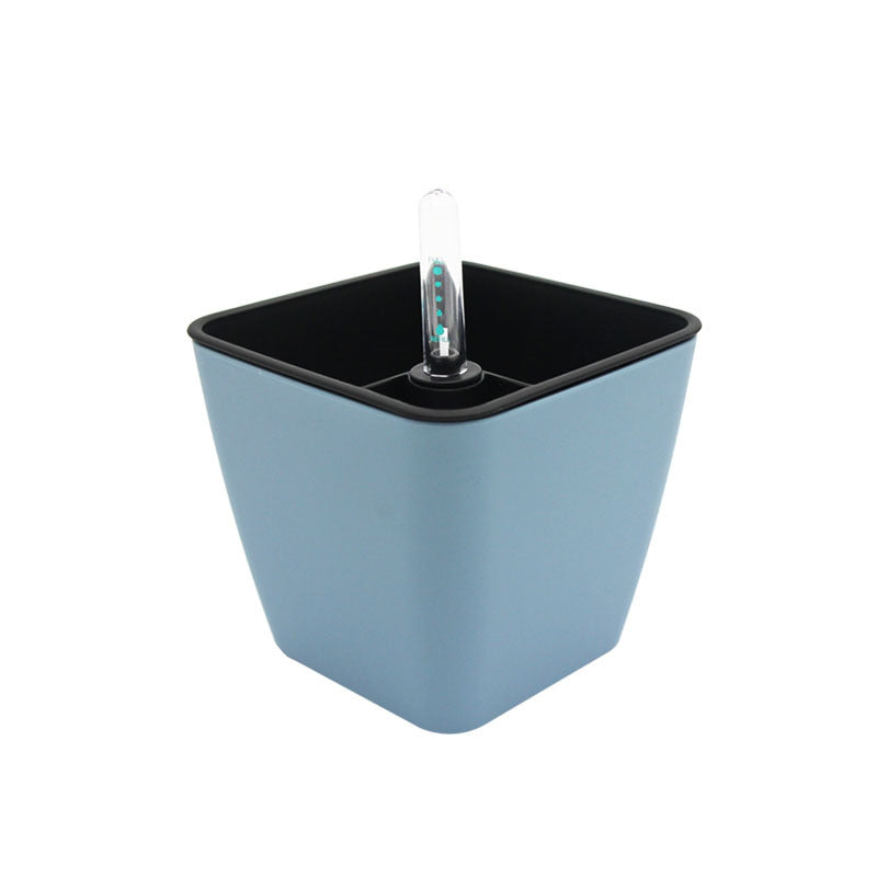 Automatic water-absorbing porcelain-like small flower pot