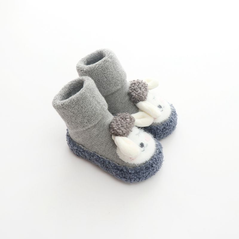 Baby floor sock - Terry cute mid-calf children's / toddler shoes & socks cartoon non-slip baby socks