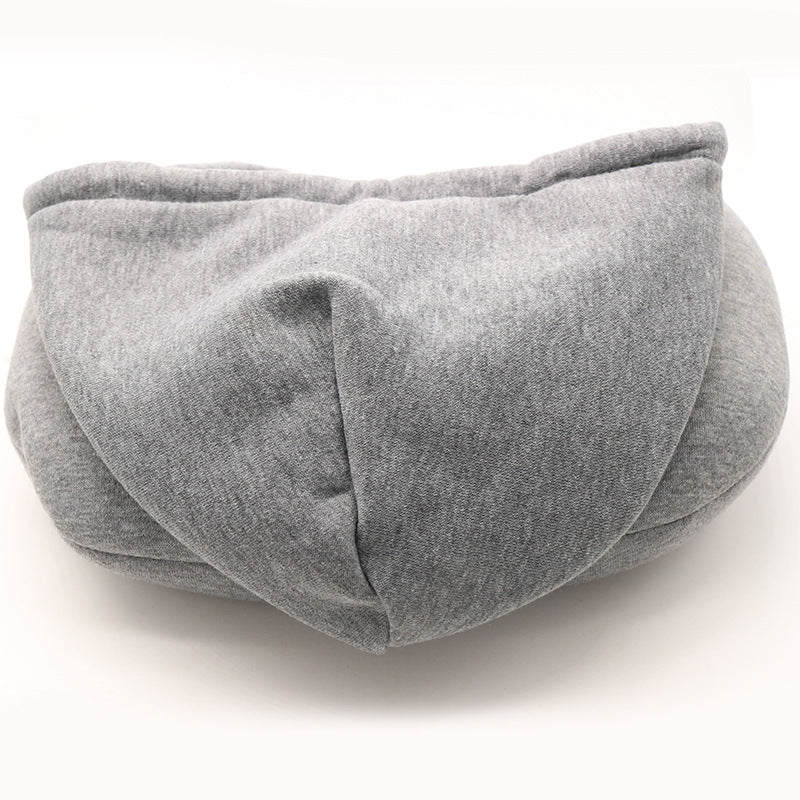 Hooded U-type nap cervical pillow micro-particle ---- Travel Pillow