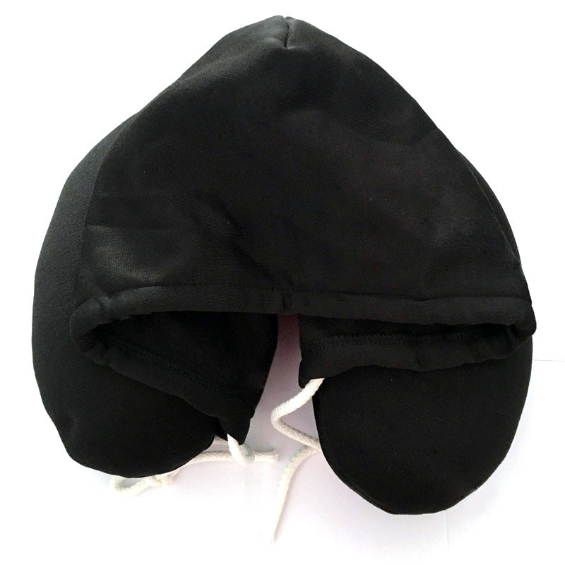Hooded U-type nap cervical pillow micro-particle ---- Travel Pillow