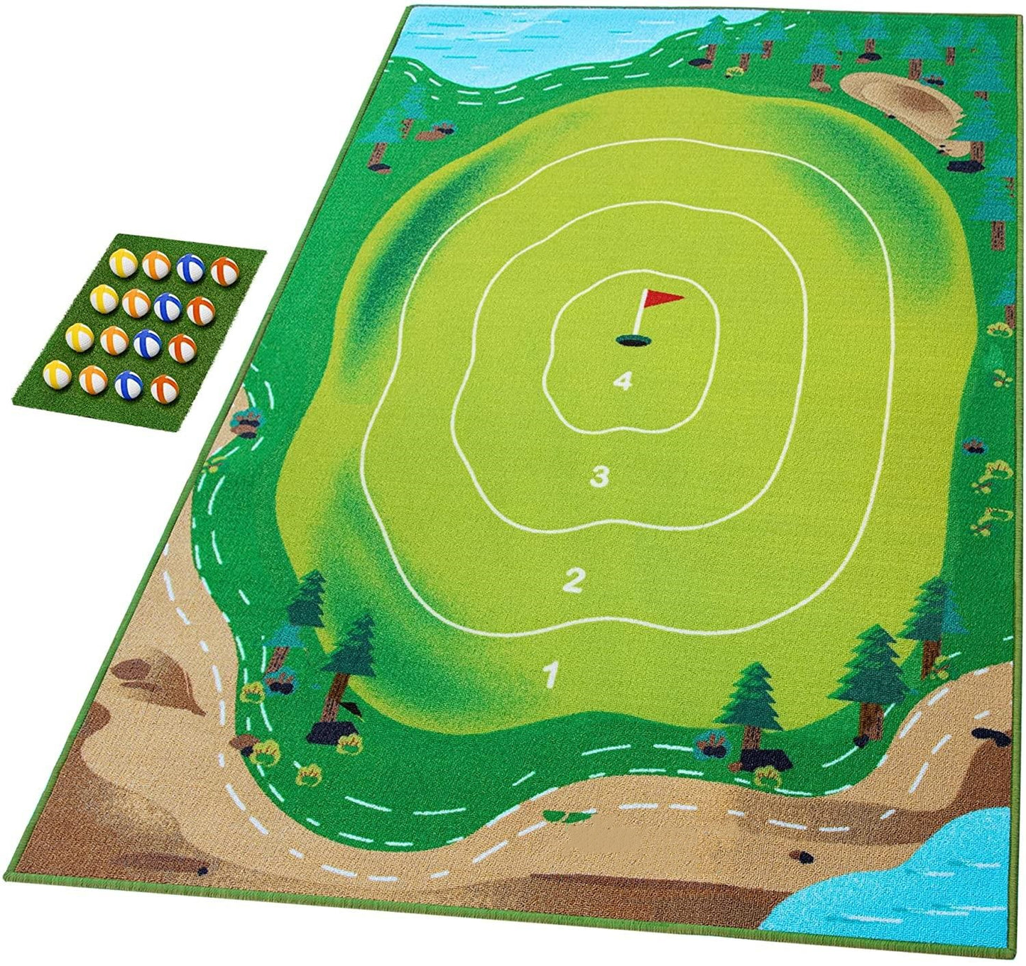 The Casual Golf Game Set -- Hitting Mat Game Mat