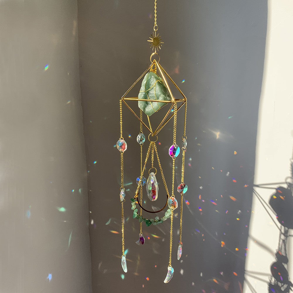 Crystal sun catcher diamond sun catcher hanging decoration living room balcony wind chime ornaments