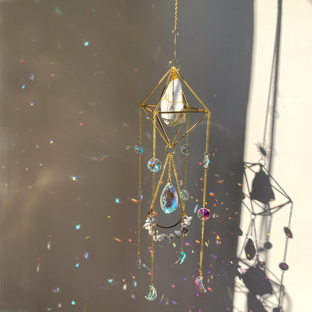 Crystal sun catcher diamond sun catcher hanging decoration living room balcony wind chime ornaments