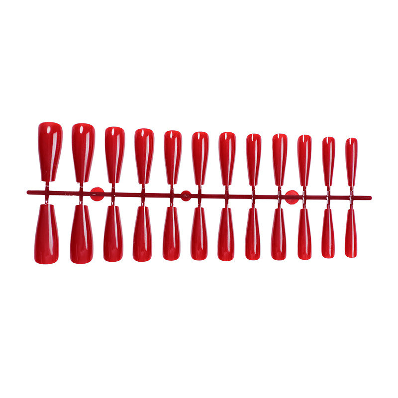 Elegant - Long ballet nail art nail stickers - RED