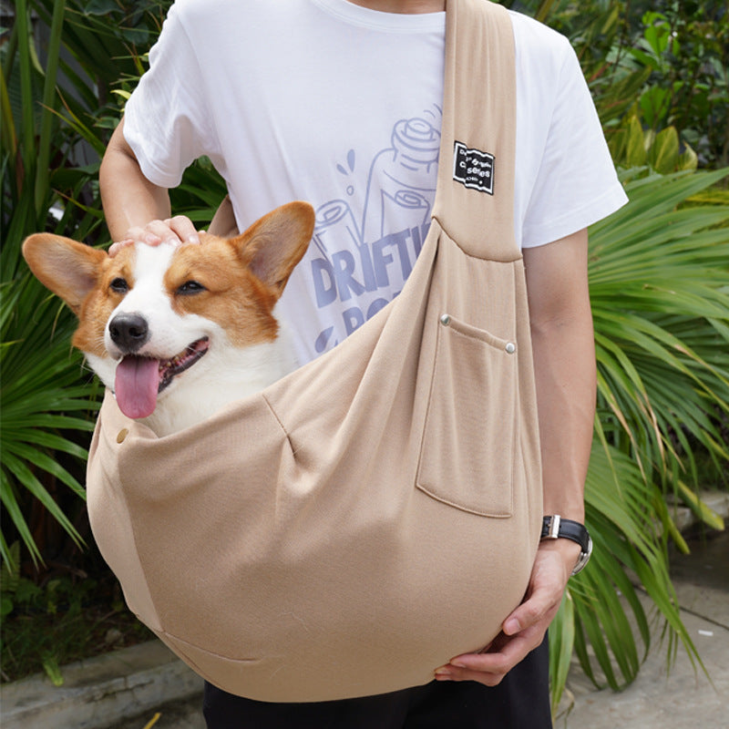 Cross-border pet backpack -- easy travel foldable double-sided Dog / Cat bag