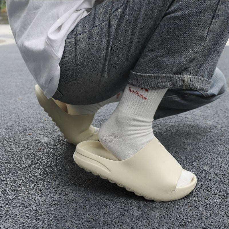 Unisex Slippers -- Summer inner / outer wear anti-odor summer thick-soled sandal slippers