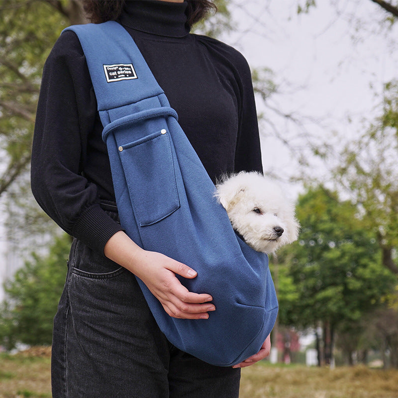 Cross-border pet backpack -- easy travel foldable double-sided Dog / Cat bag
