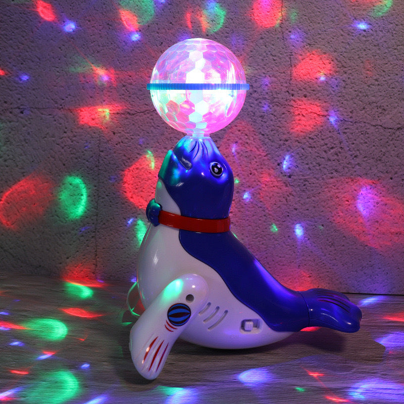 Children's Toy - Electric Ball doggy Universal Light Music Projection Rotating Dancing Sea Lion