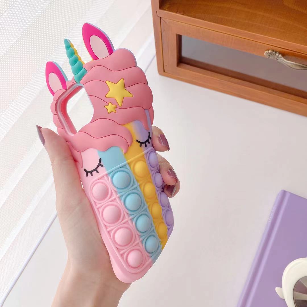 Mobile phone case - Rodent extermination pioneer bubble eyelash unicorn