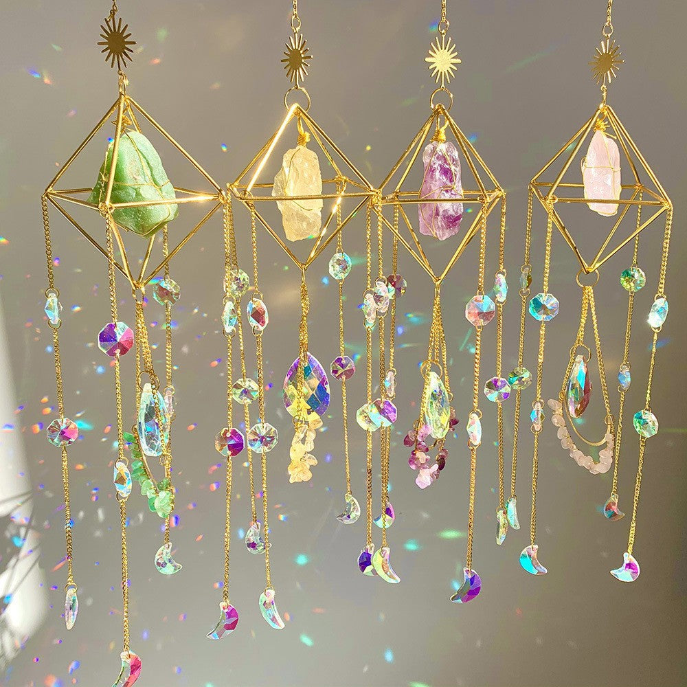 Crystal sun catcher diamond sun catcher hanging decoration living room balcony wind chime ornaments