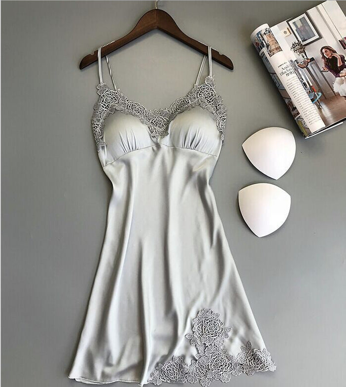 Sexy suspender skirt pajamas set