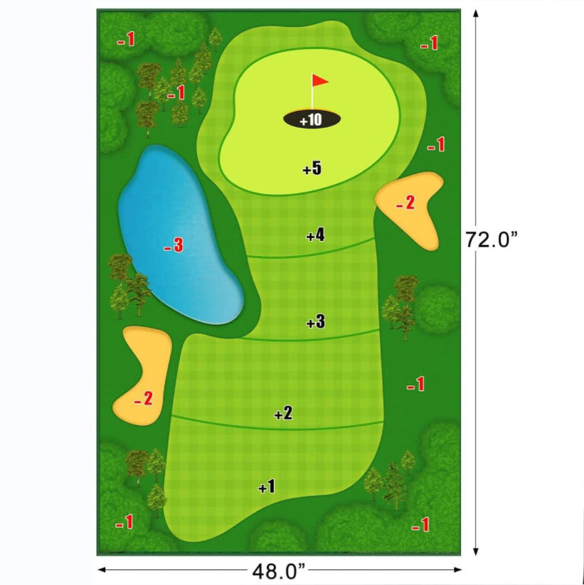 The Casual Golf Game Set -- Hitting Mat Game Mat