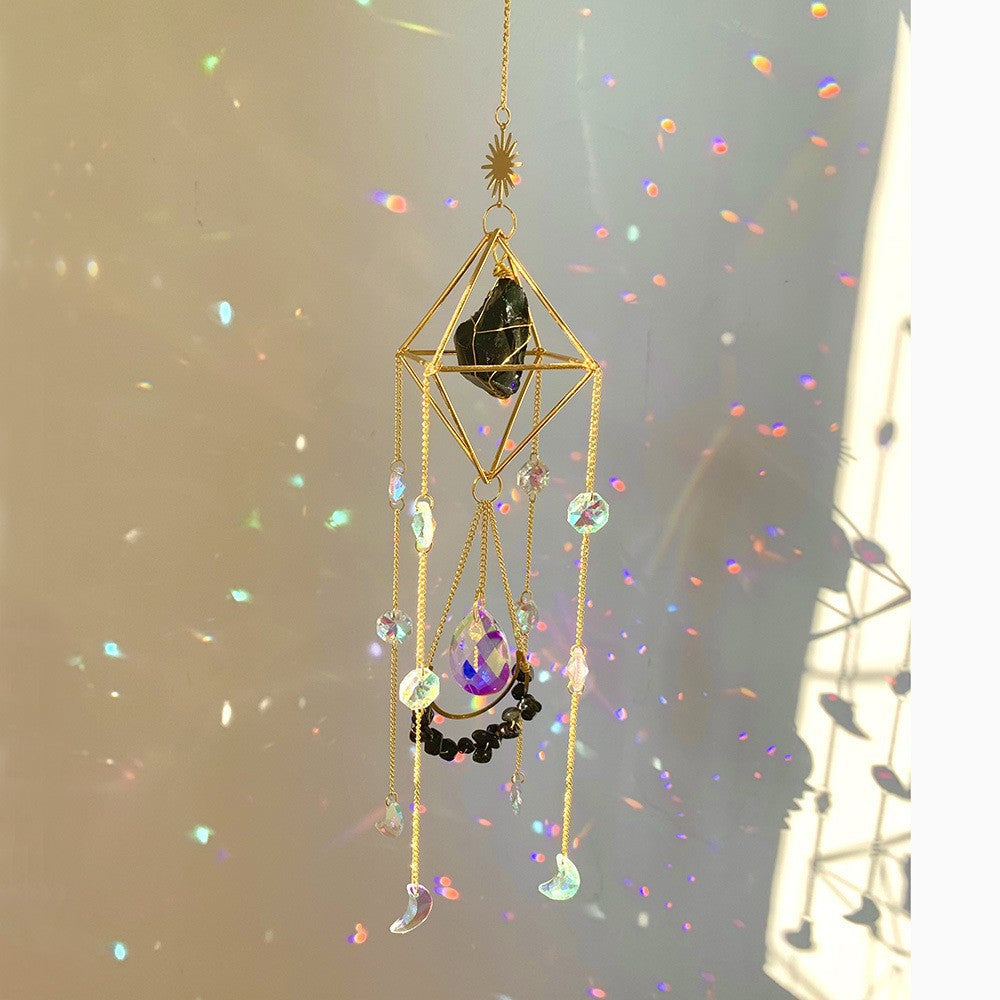 Crystal sun catcher diamond sun catcher hanging decoration living room balcony wind chime ornaments