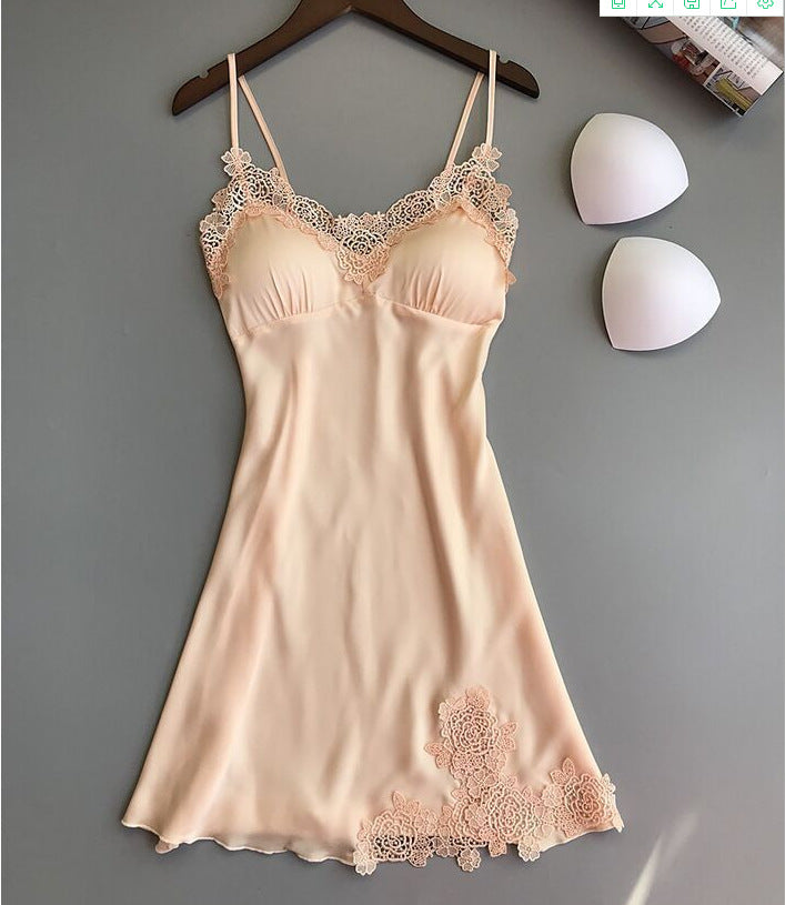 Sexy suspender skirt pajamas set