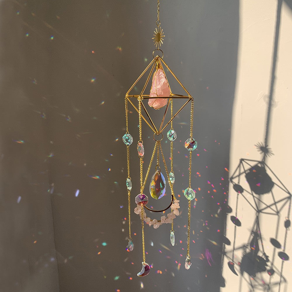 Crystal sun catcher diamond sun catcher hanging decoration living room balcony wind chime ornaments