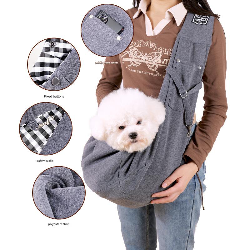 Cross-border pet backpack -- easy travel foldable double-sided Dog / Cat bag