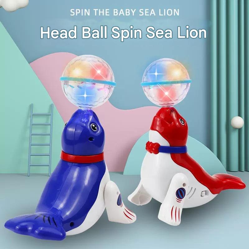 Children's Toy - Electric Ball doggy Universal Light Music Projection Rotating Dancing Sea Lion