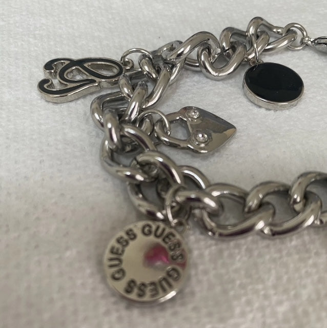GUESS -- Elegant Women's Bracelet -- Toggle Link Charm