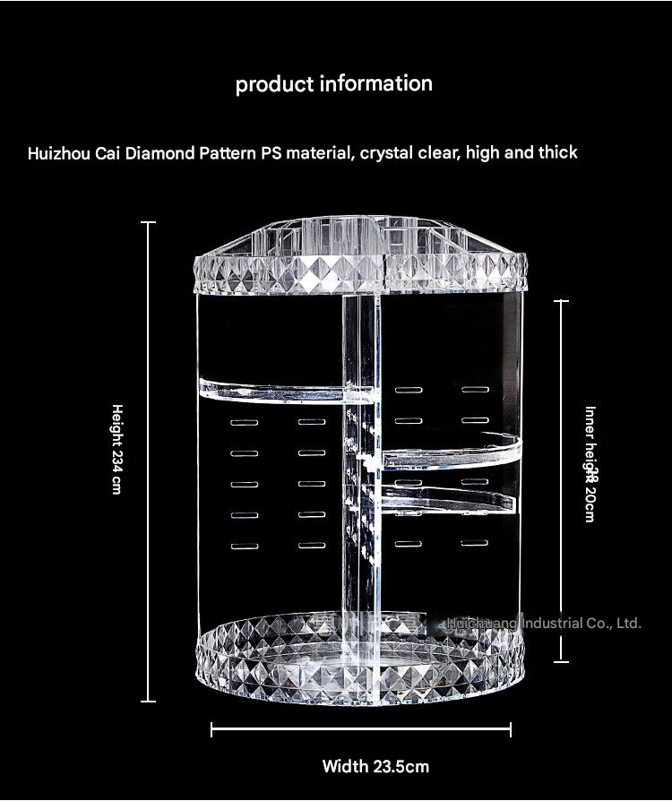 Cosmetics storage box - 360 rotation Acrylic box