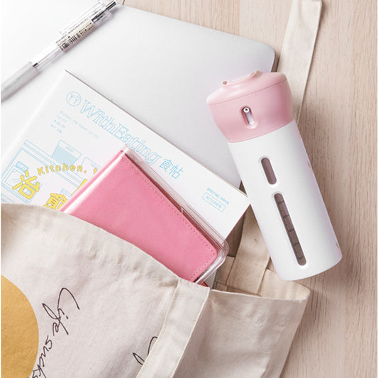 Vibrating Rotary Press Travel 4 in 1 Lotion Dispensing Bottle