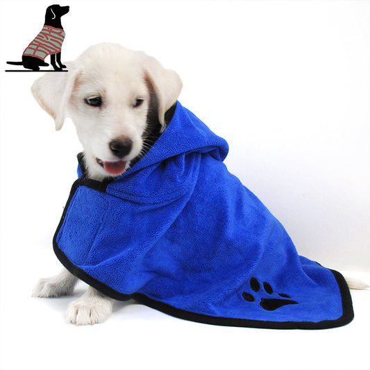 Pet super absorbent towel -- Dog bathrobe -- Cat bath towel