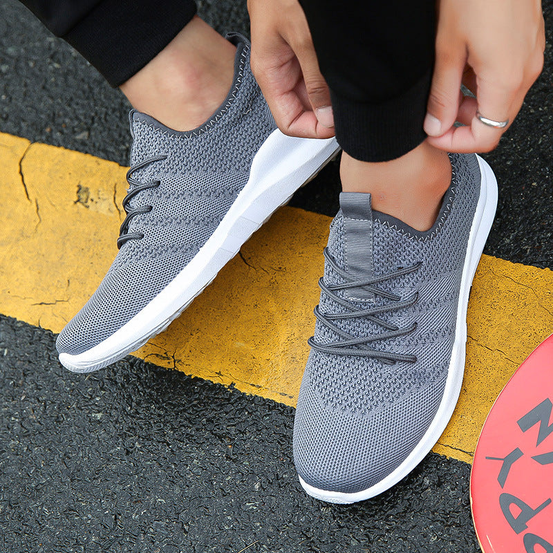 Korean Version --- Male Flying Woven Shoes