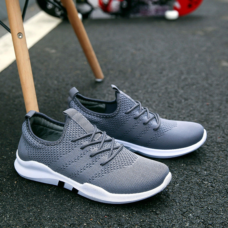 Korean Version --- Male Flying Woven Shoes