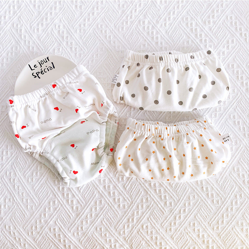 Baby training pants - 6 layers of gauze diaper pocket