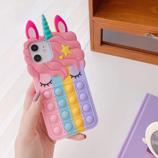 Mobile phone case - Rodent extermination pioneer bubble eyelash unicorn