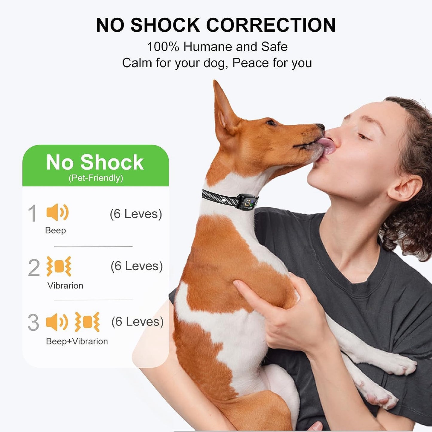 Anti-bark automatic dog trainer vibration collar
