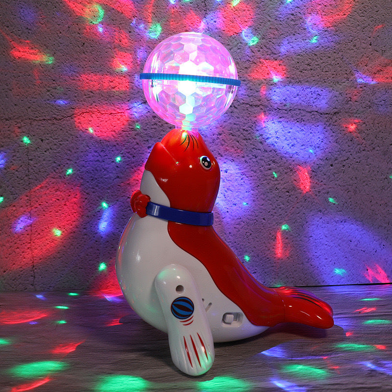 Children's Toy - Electric Ball doggy Universal Light Music Projection Rotating Dancing Sea Lion
