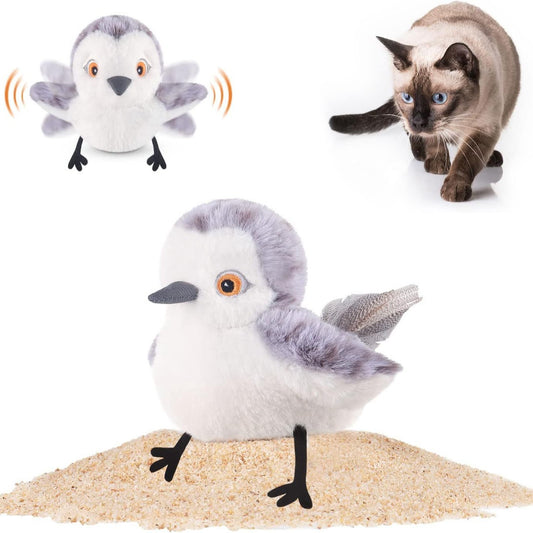 Cross-border new Cat Toys Flapping Bird electric cute simulation bird doll cat toy