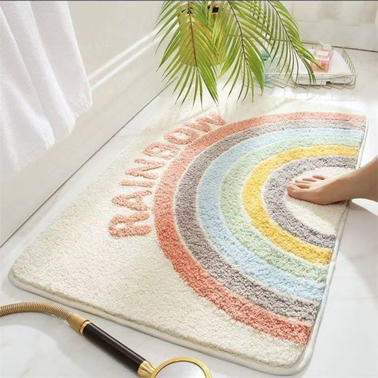 Dirt-resistant door household carpet -- floor mat / bedroom toilet foot mat / door non-slip bathroom mat toilet